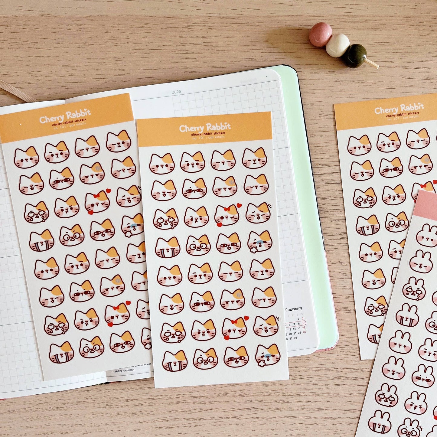 Sticker Sheet - Cat Emojis