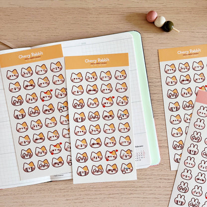Sticker Sheet - Cat Emojis