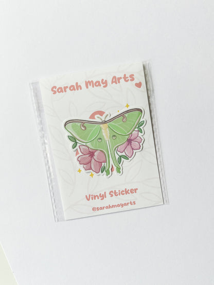 Vinyl Sticker - Luna Moth