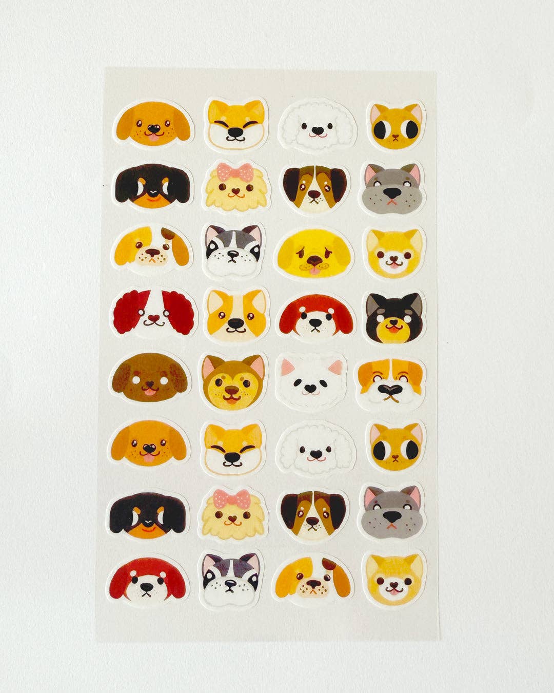 Washi Sticker Sheet - Dogs Puppy Face