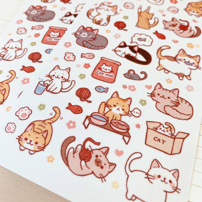 Sticker Sheet - Cat Party