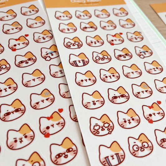 Sticker Sheet - Cat Emojis