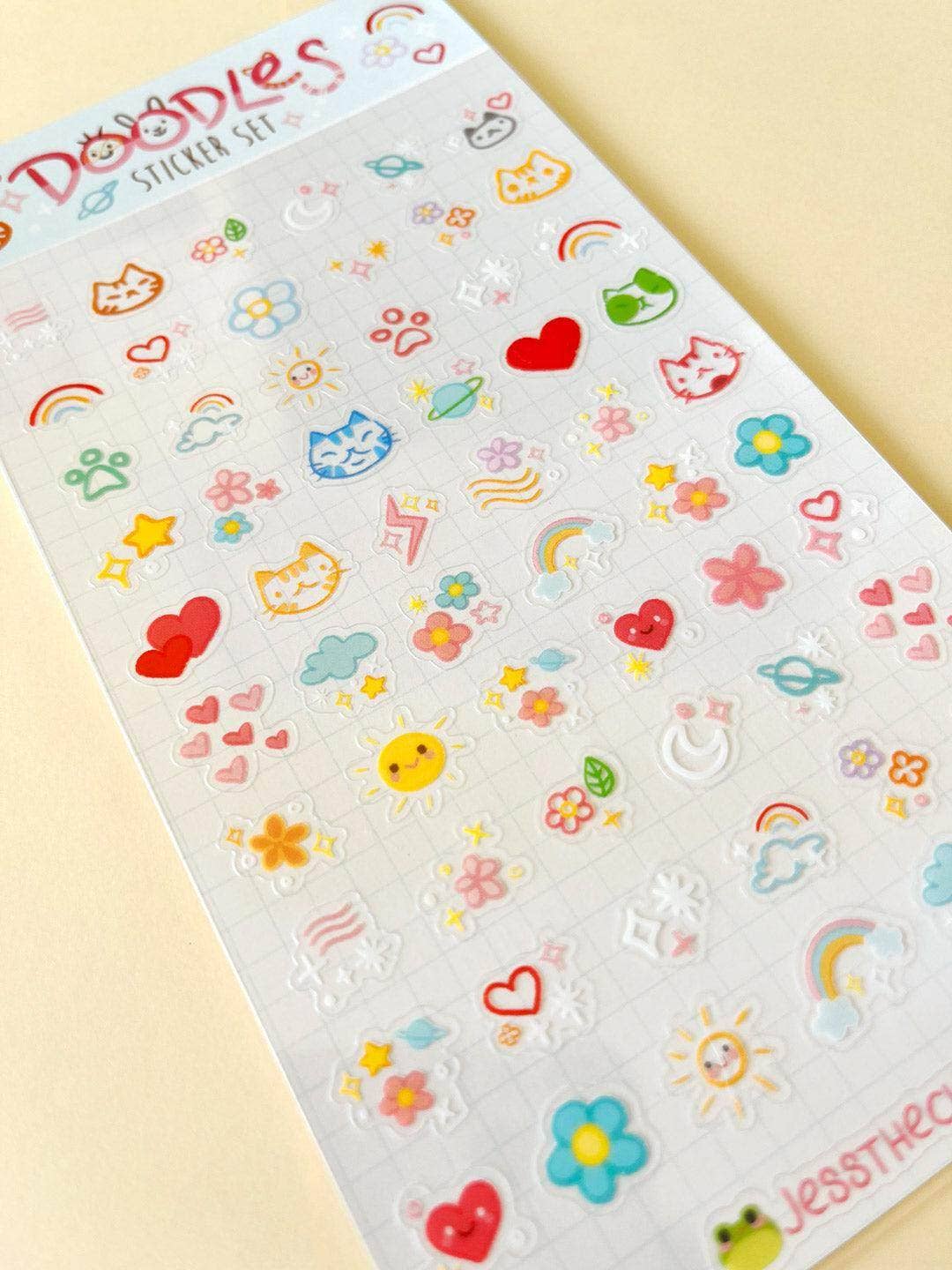 Vinyl Sticker Sheet - Doodles