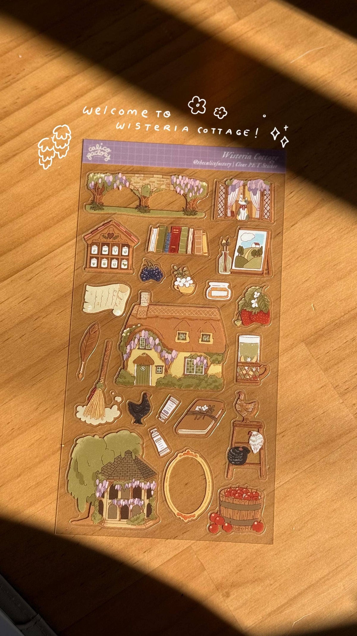 Sticker Sheet - Wisteria Cottage