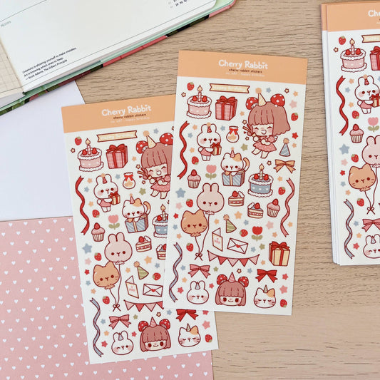 Sticker Sheet - Happy Birthday