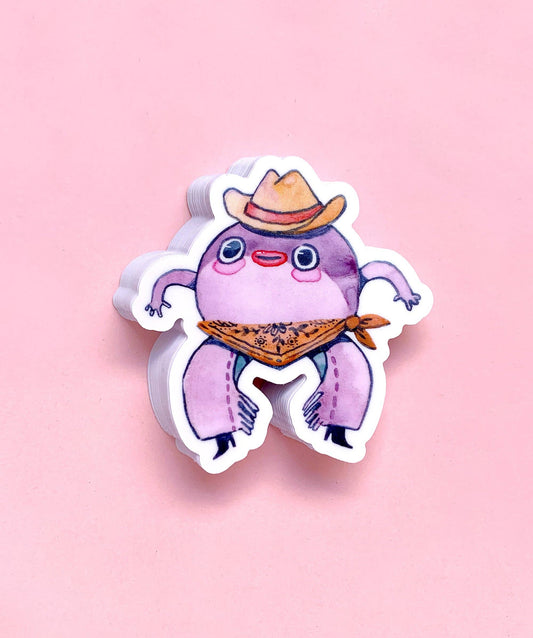 Vinyl Sticker - Toad Cowboy