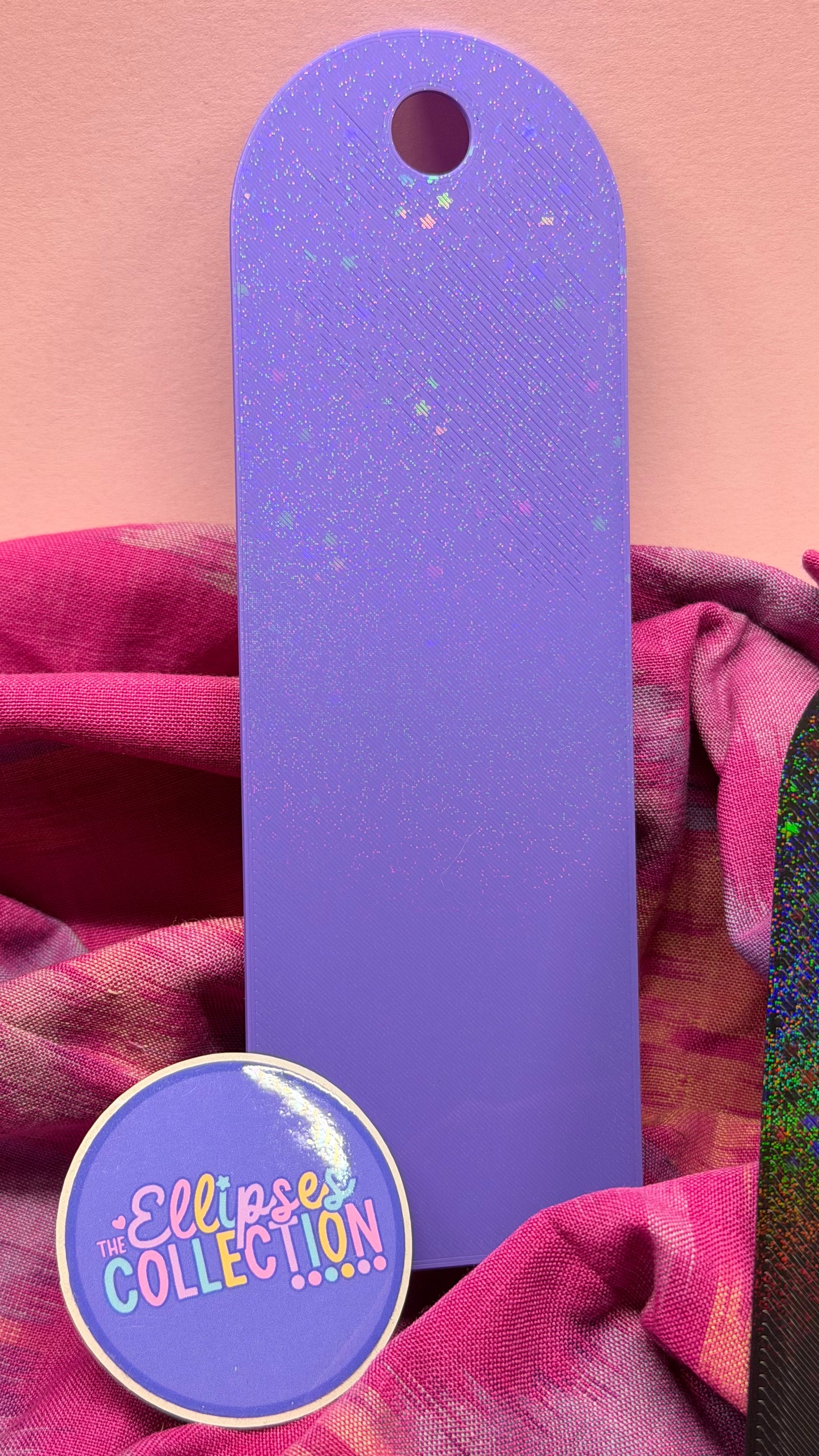 Washi Card Bookmark - Purple (Glitter)