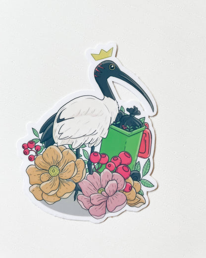 Vinyl Sticker - Bin Chicken (Ibis)