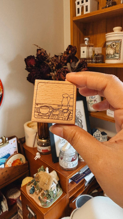 Stamps - Decorative Wooden Rubber Stamp