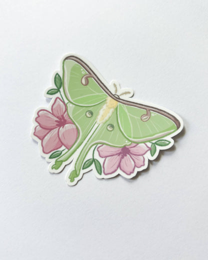 Vinyl Sticker - Luna Moth