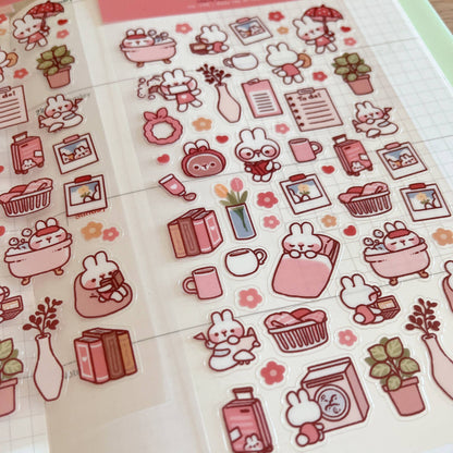 Sticker Sheet - Daily Life of Rabbit