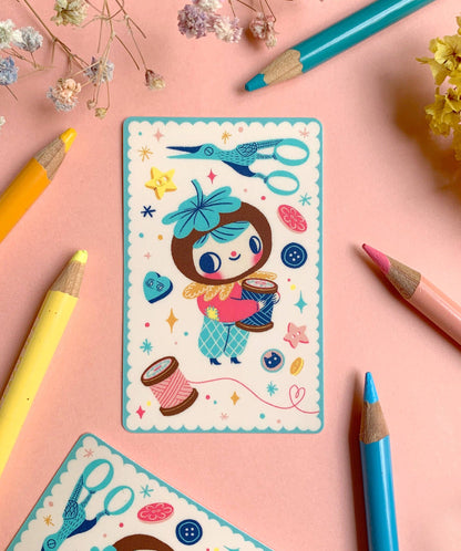 Travel Card Vinyl Sticker - Craft Cutie