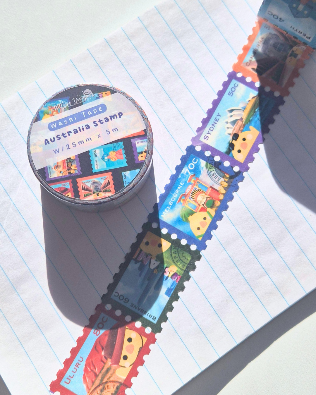 Washi Tape - Australia Stamp