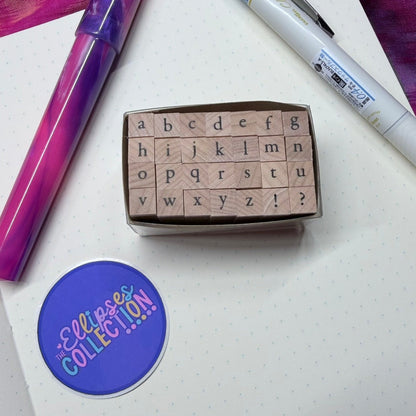 Stamps - Petit Moji Stamp Set - Serif Lowercase