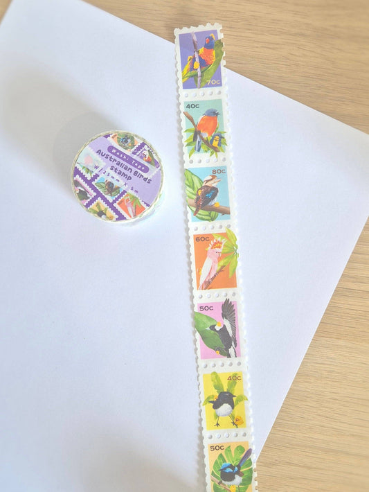 Washi Tape - Australian Birds Stamp