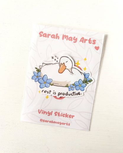 Vinyl Sticker - Rest is Productive