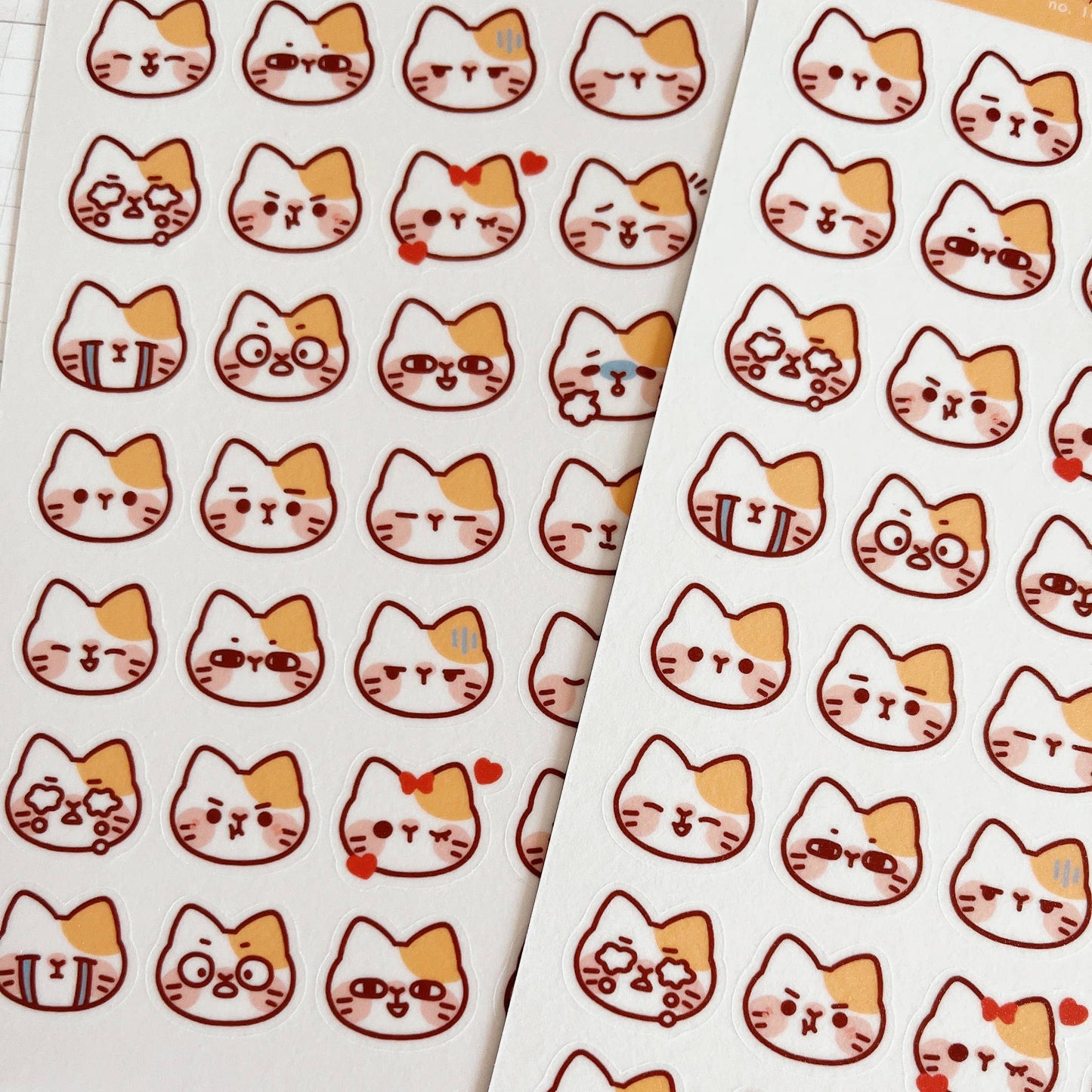 Sticker Sheet - Cat Emojis