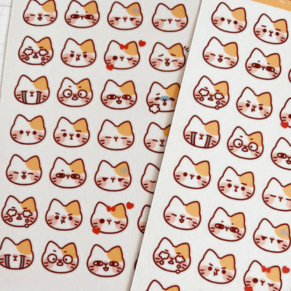 Sticker Sheet - Cat Emojis