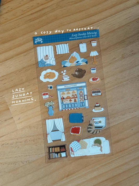 Sticker Sheet - Lazy Sunday Morning