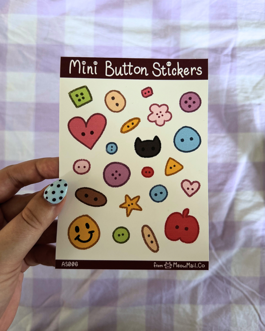 Sticker Sheet - Mini Buttons