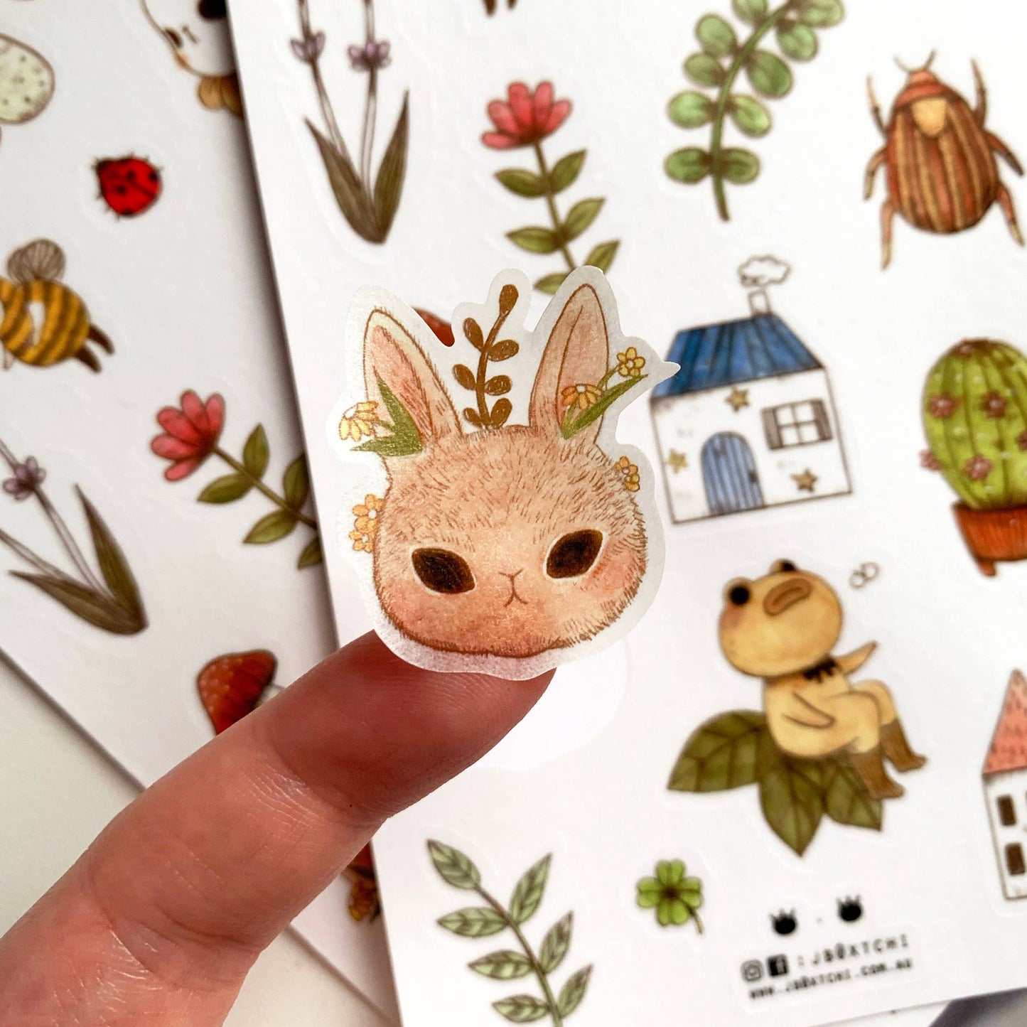 Sticker Sheet - Garden Friends