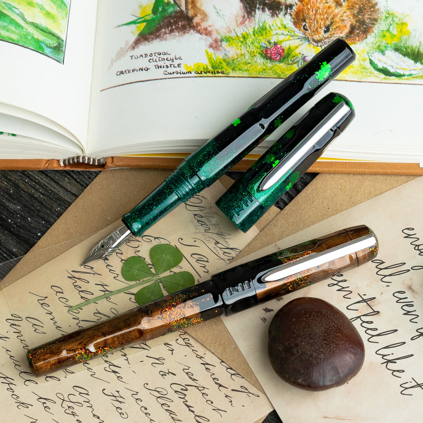 BENU Talisman Fountain pen - Four-leaf Clover