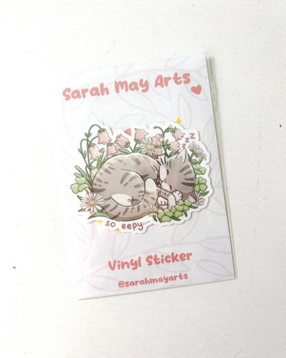 Vinyl Sticker - Eepy Kitty