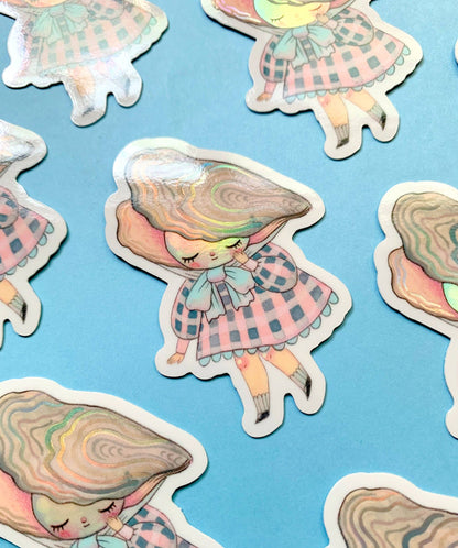 Holographic Vinyl Sticker - Pearl