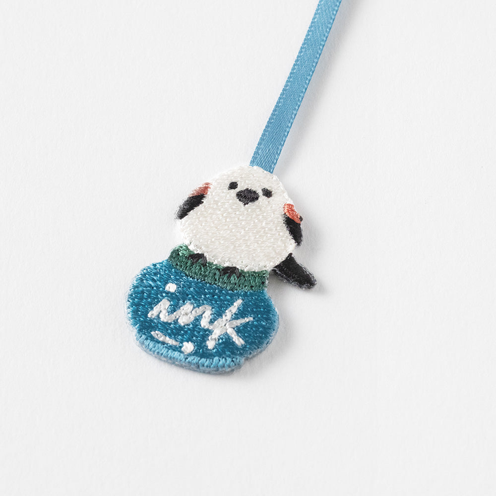 Bookmark: Midori Embroidery Bookmarker - Long-tailed Tit