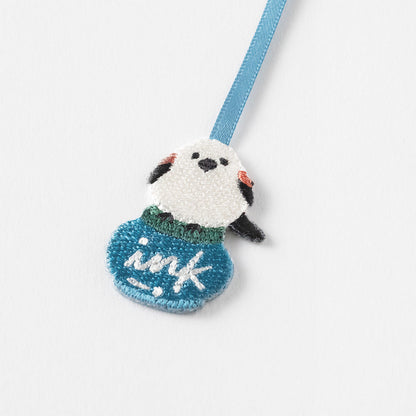Bookmark: Midori Embroidery Bookmarker - Long-tailed Tit