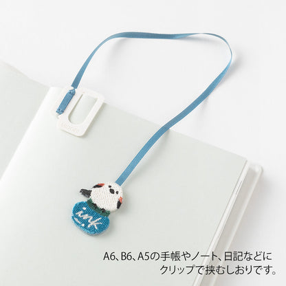 Bookmark: Midori Embroidery Bookmarker - Long-tailed Tit