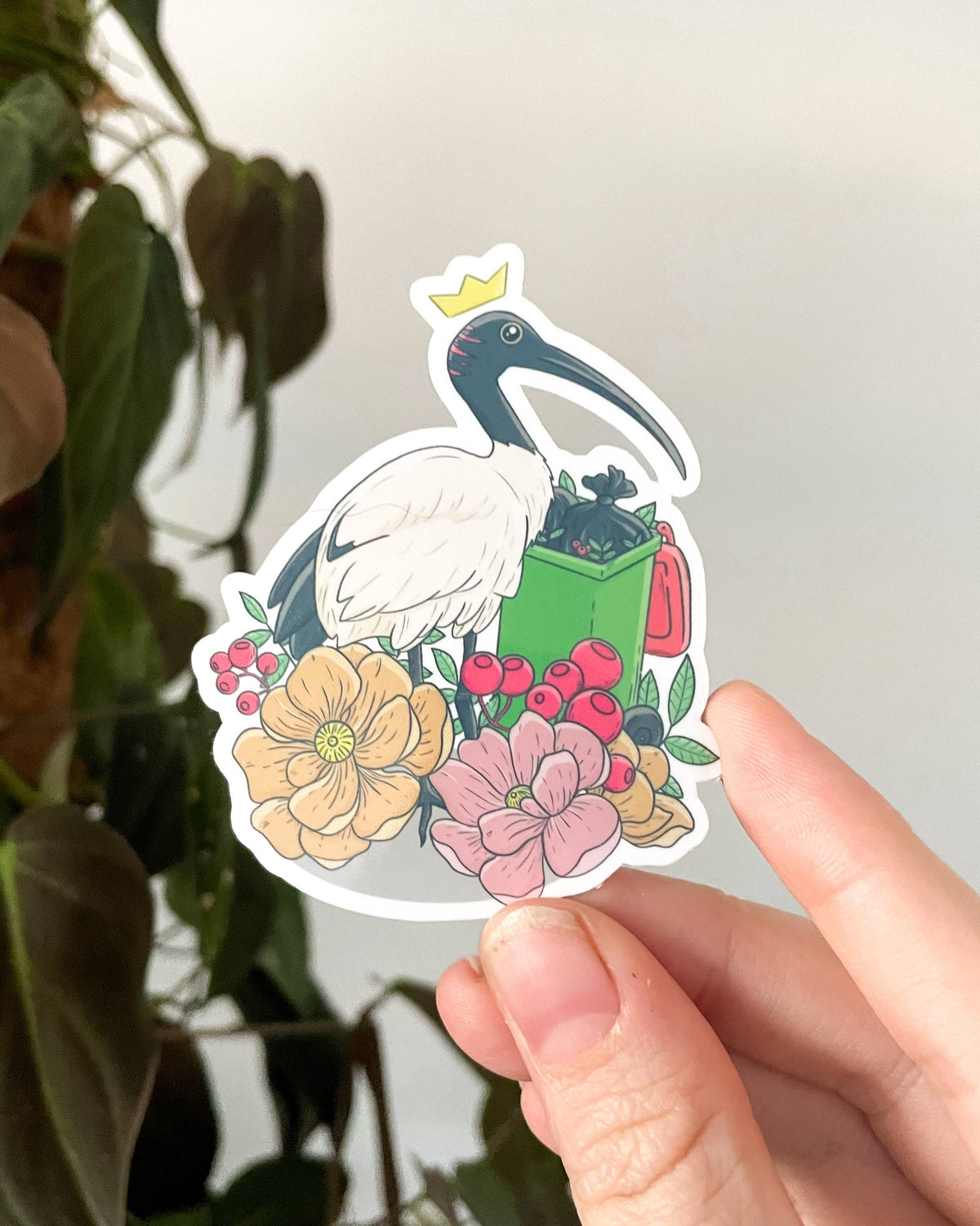 Vinyl Sticker - Bin Chicken (Ibis)
