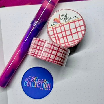 Washi Tape - Red & White Graph Triggered
