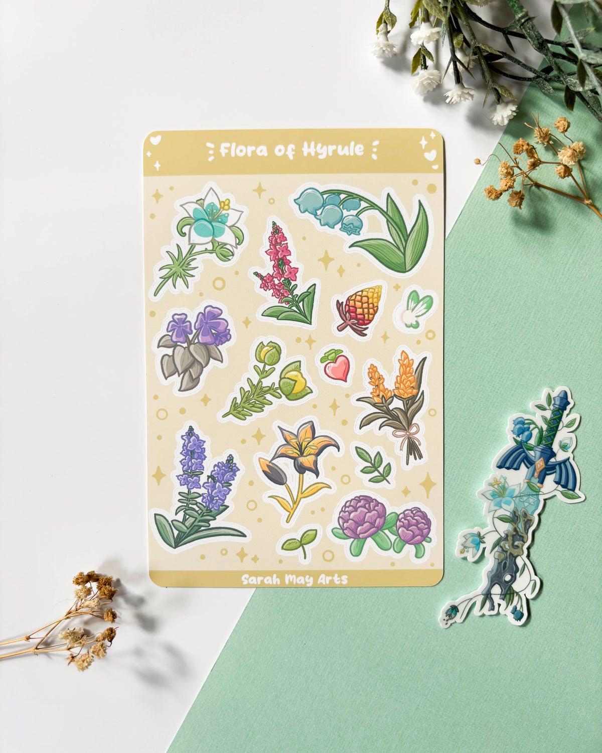 Vinyl Sticker Sheet - Flora of Hyrule
