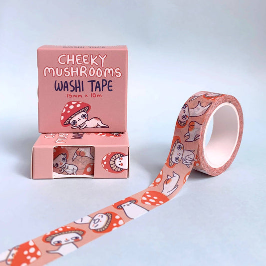 Washi Tape - Cheeky Mushrooms