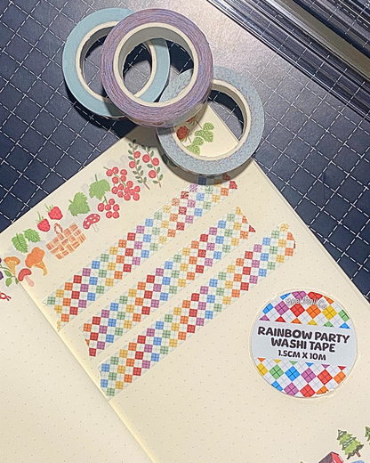 Washi Tape - Rainbow Party