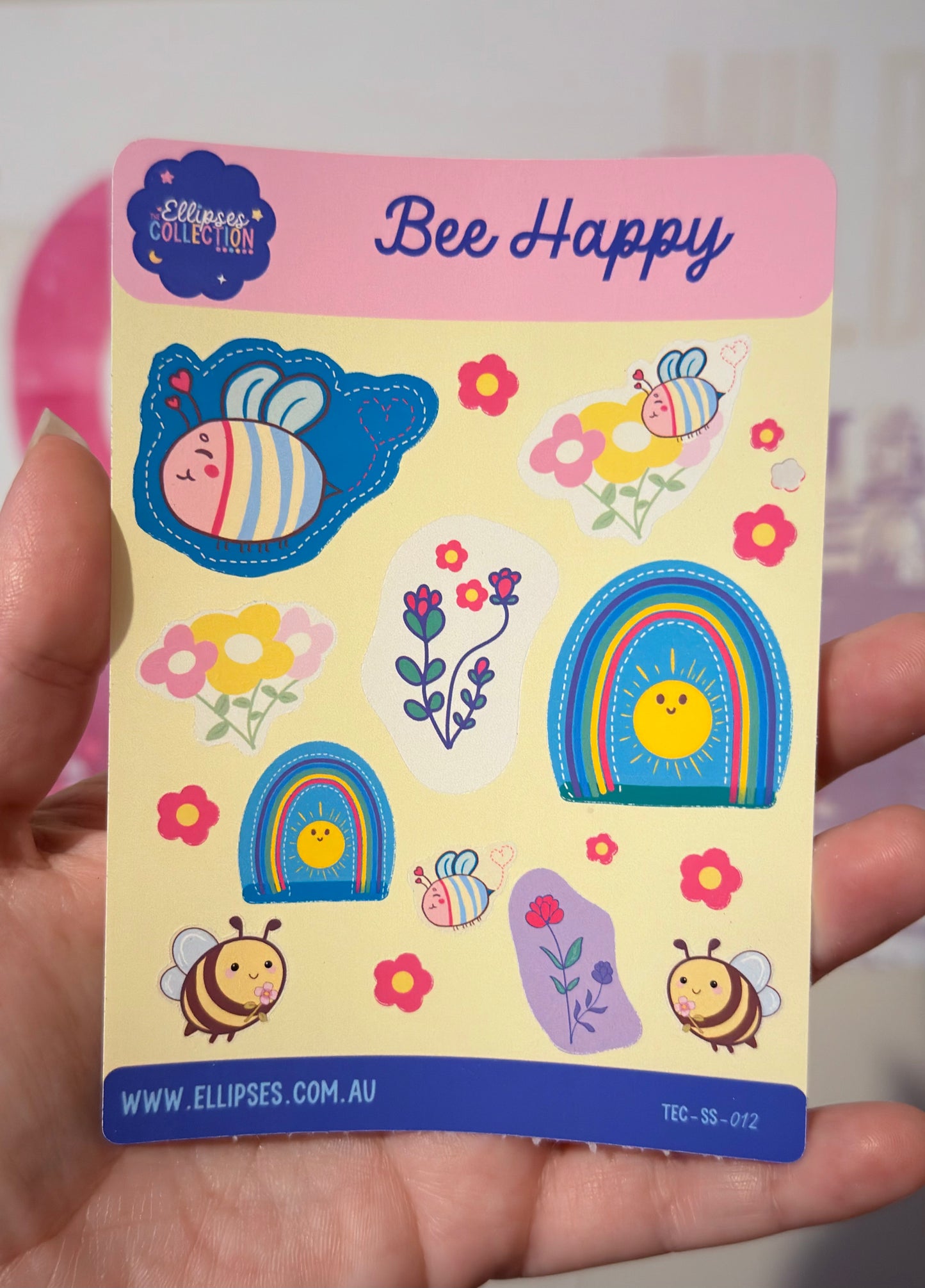 Sticker Sheet: Bee Hapy