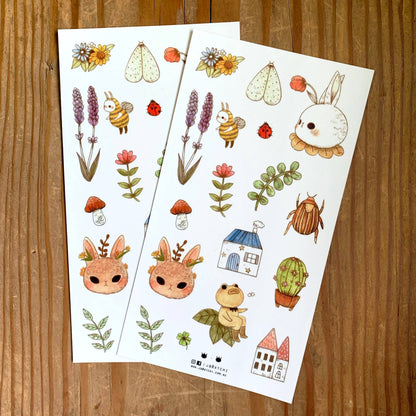 Sticker Sheet - Garden Friends