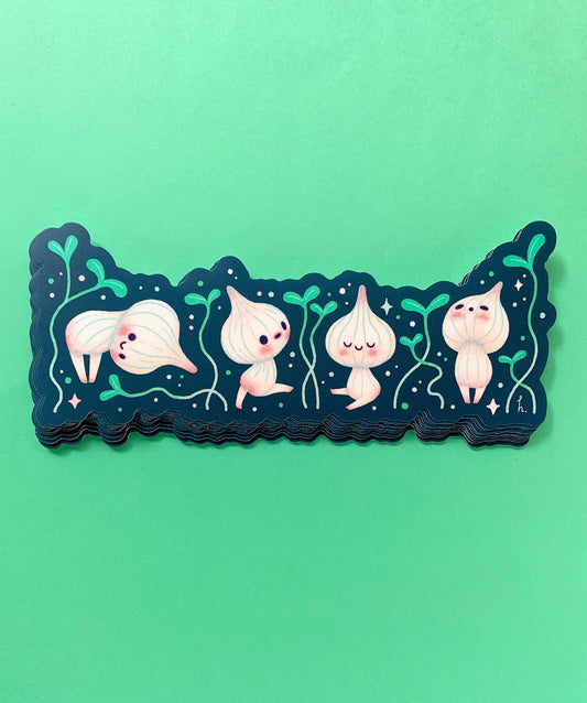 Vinyl Bumper Sticker - Garlic Sprout