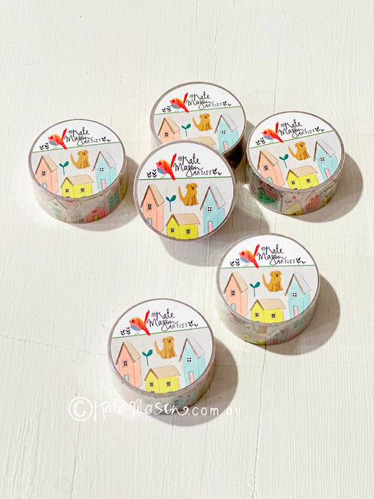 Washi Tape - House Bikes Dogs