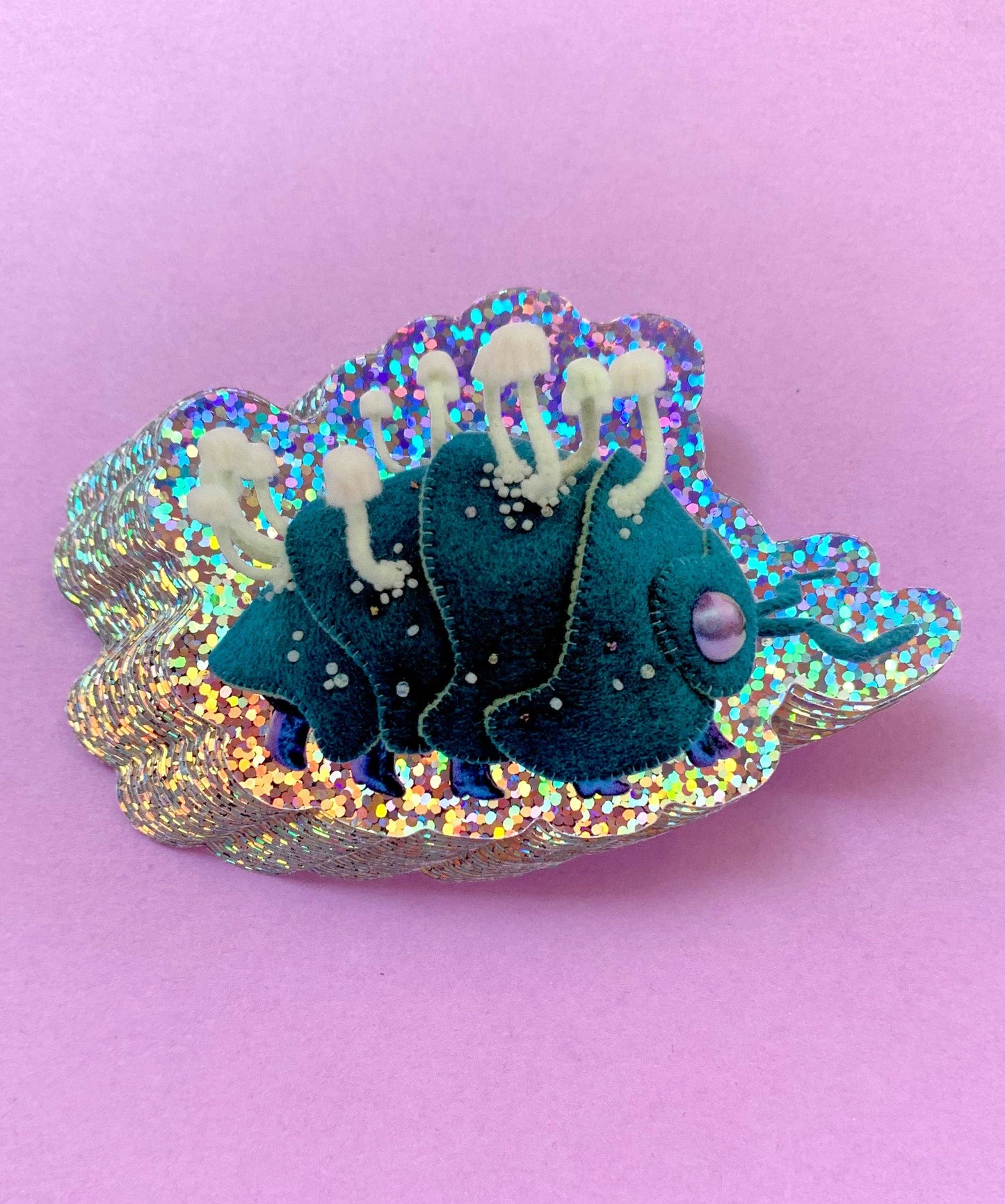 Holographic Vinyl Sticker - Subterranean Isopod