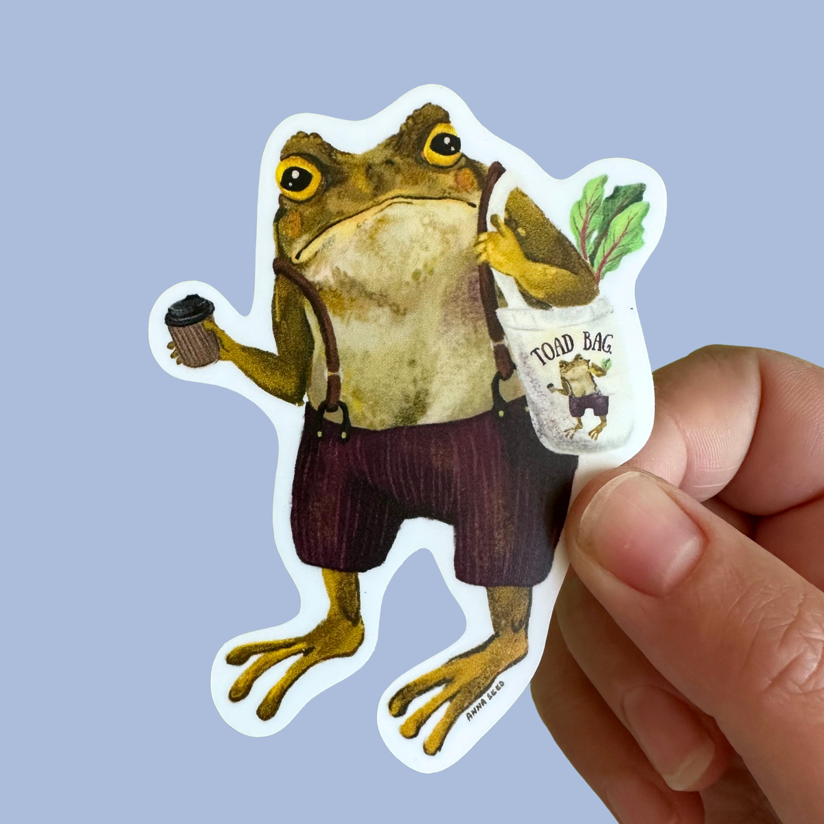 Vinyl Sticker - Grumpy Toad