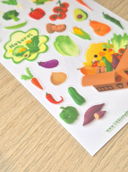 Sticker Sheet - Veggie Market