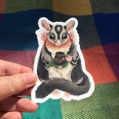 Vinyl Sticker - Sugar Glider Teatime