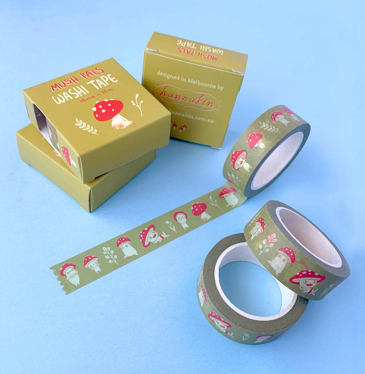 Washi Tape - Mush Pals: Mustard