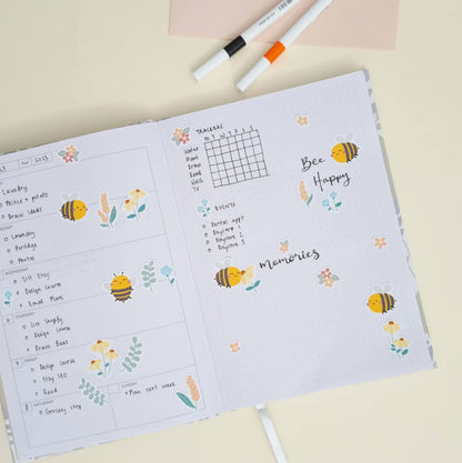 Sticker Sheet - Bees in a Garden