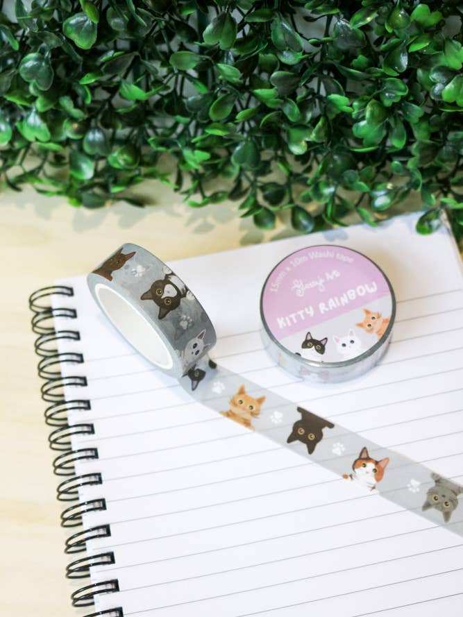 Washi Tape - Kitty Rainbow