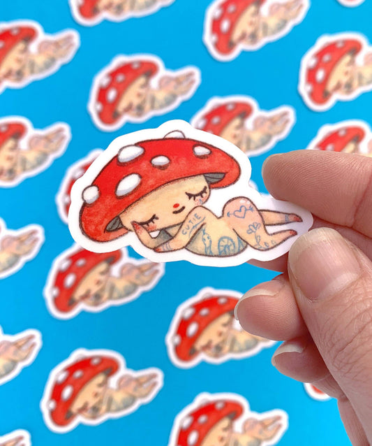 Vinyl Sticker - Lazy Inked Cap