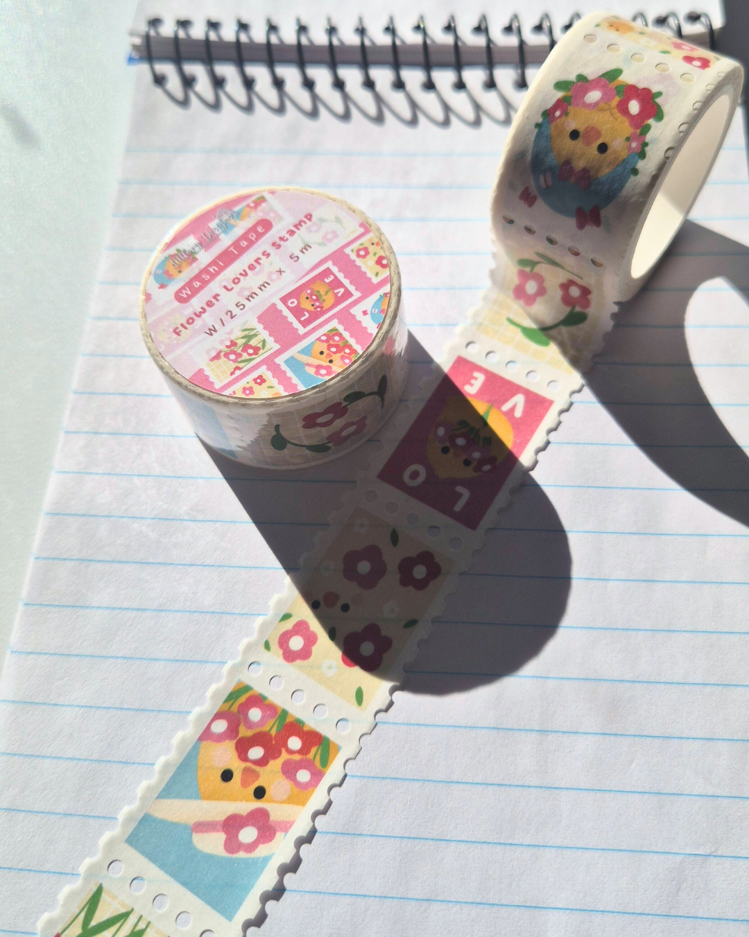 Washi Tape - Flower Lovers Stamp