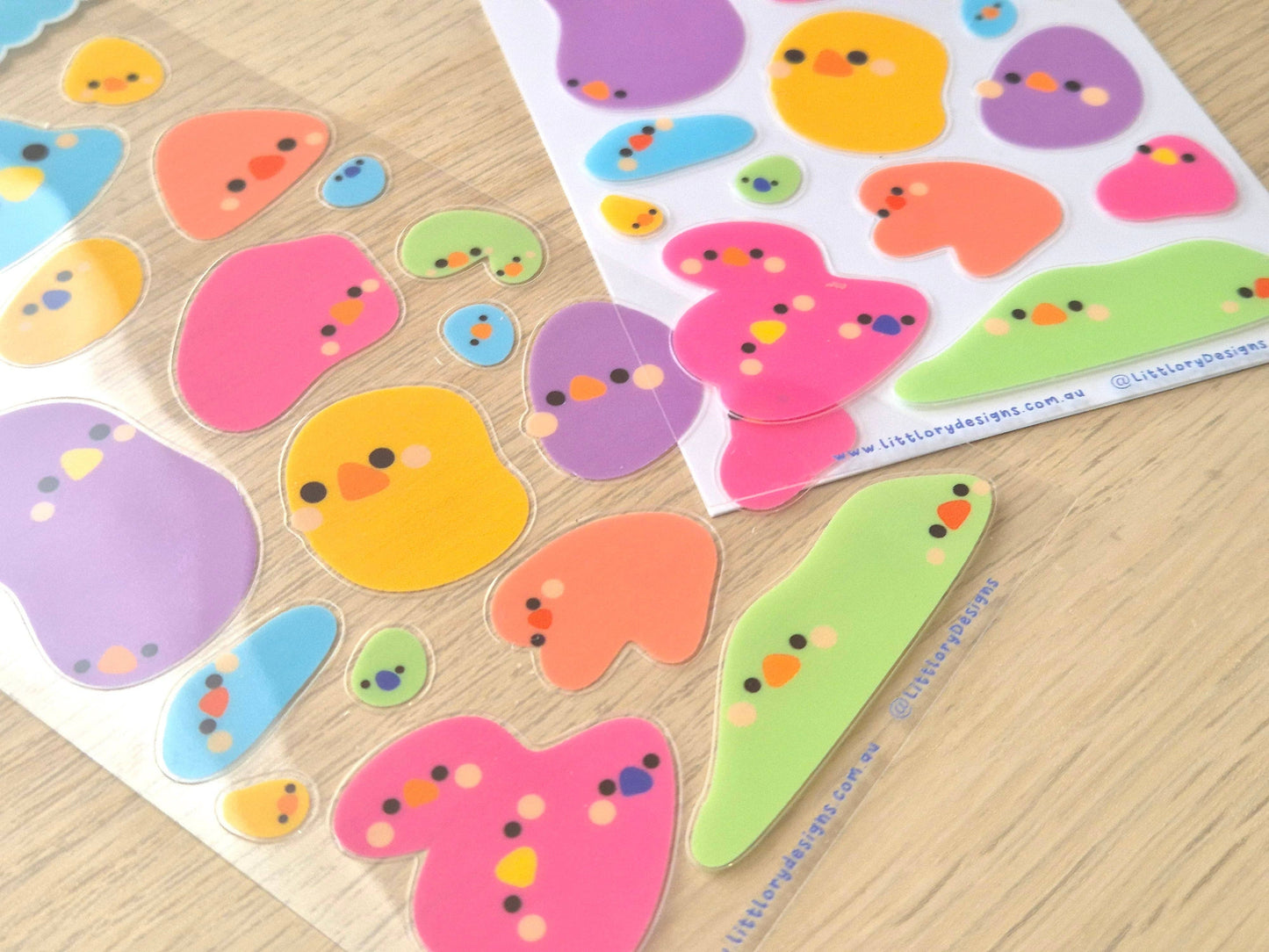 Sticker Sheet - Rainbow Bubbles